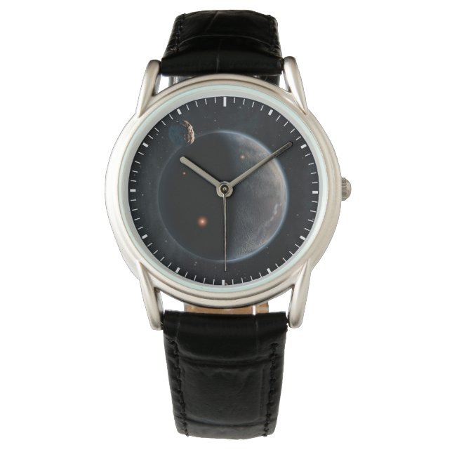 En jordliknande planetsRik i kol och torr. Armbandsur (Framsida)