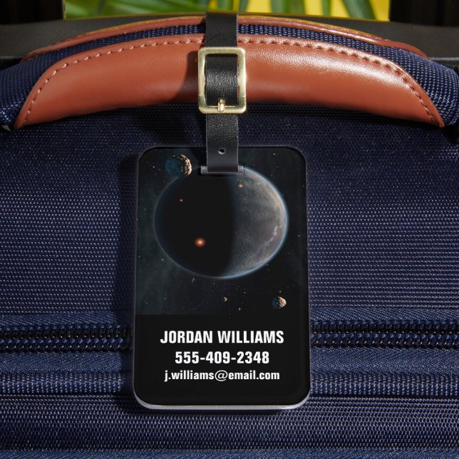 En jordliknande planetsRik i kol och torr. Bagagebricka (Framsida Insitu 2)