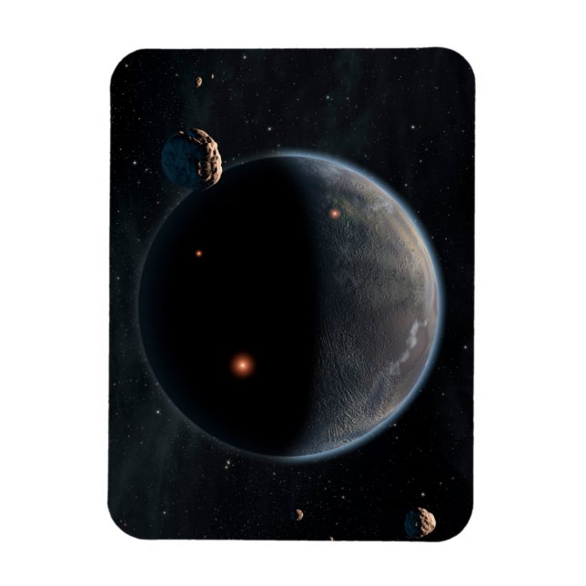 En jordliknande planetsRik i kol och torr. Magnet (Vertikal)