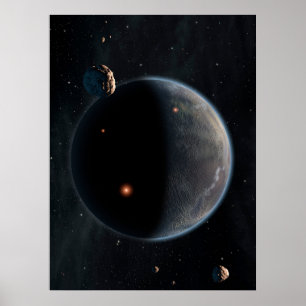 En jordliknande planetsRik i kol och torr. Poster