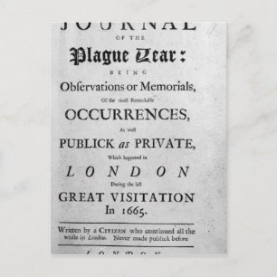 En journal av epidemiåret, 1665 vykort