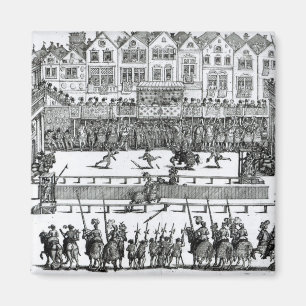 En Jousting plats Magnet