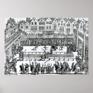 En Jousting plats Poster