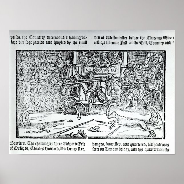 En jousting Tournament Poster (Framsidan)
