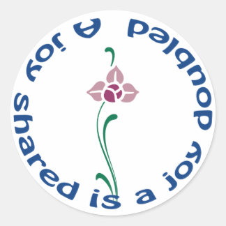 En Joy Shared Runt Klistermärke