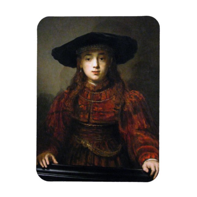 En judisk Bride - Rembrandt - 1641 Magnet (Vertikal)
