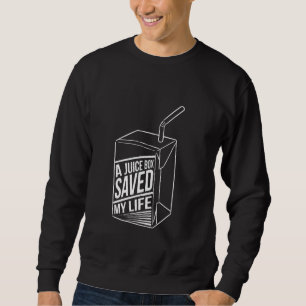 En juicebox räddade mitt liv på Diabetes T Shirt Lång Ärmad Tröja