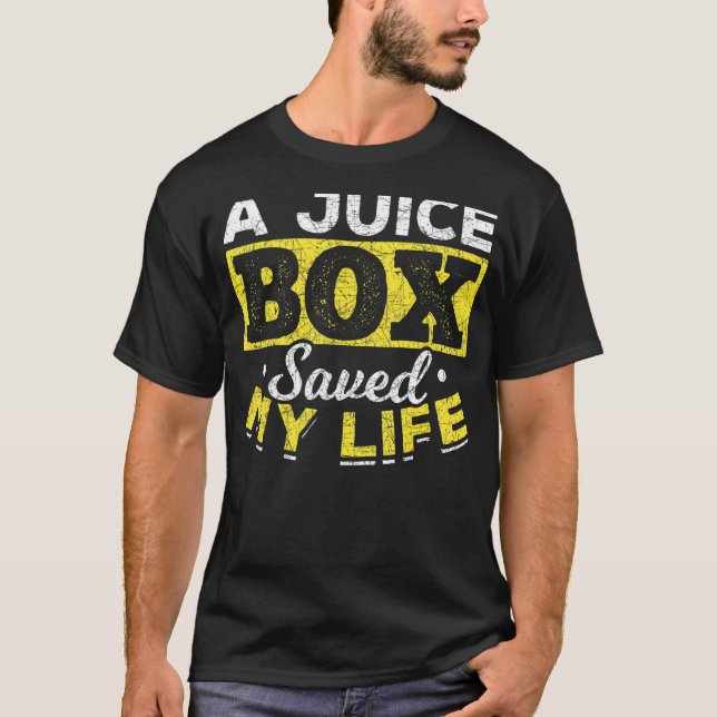 En juicebox sparade min livs diabetes t shirt (Framsida)