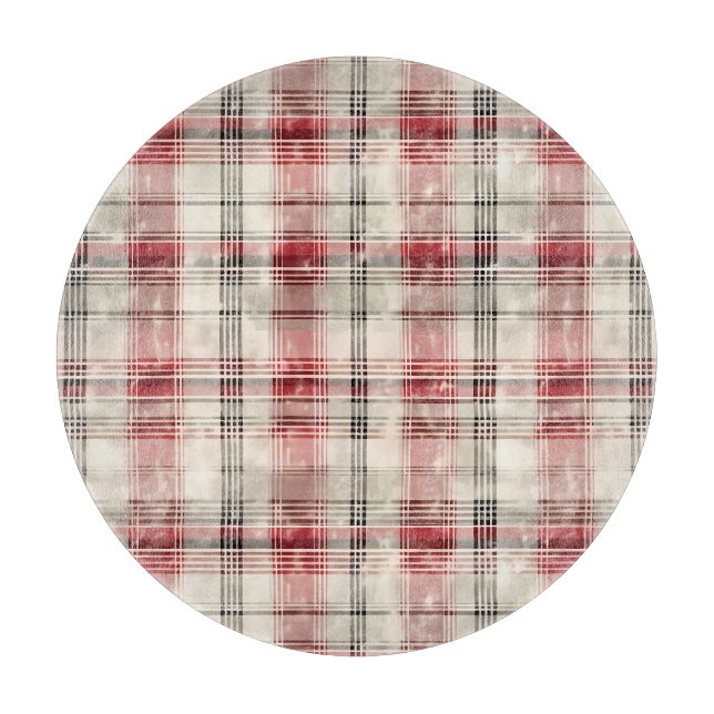 En jul tartan blommig design serie #15 (Framsidan)