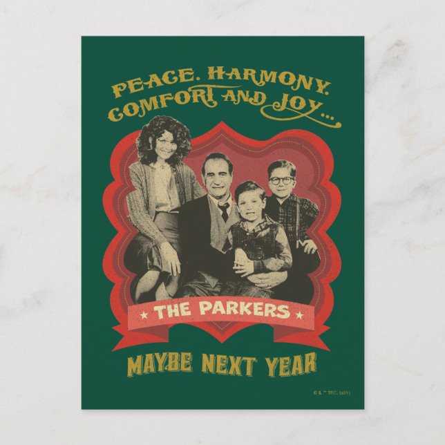 En julberättelse | Fred, harmoni, tröst och glädje Helg Vykort (Framsida)