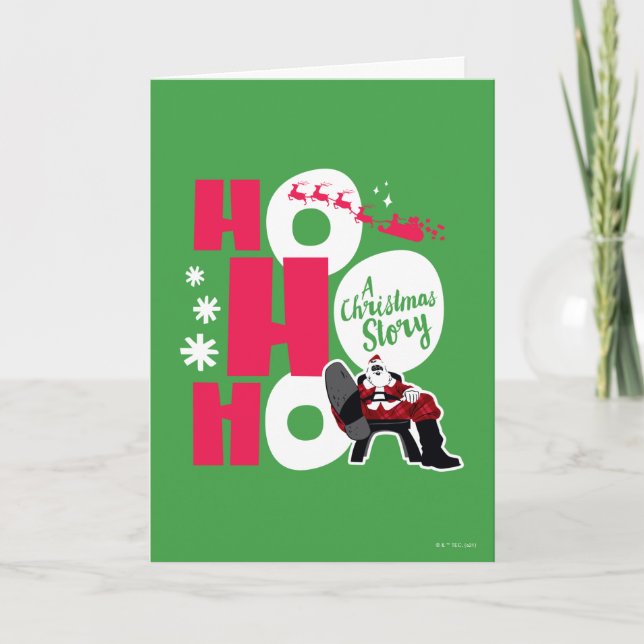 En julberättelse | Ho Ho Ho Helgkort (Framsida)