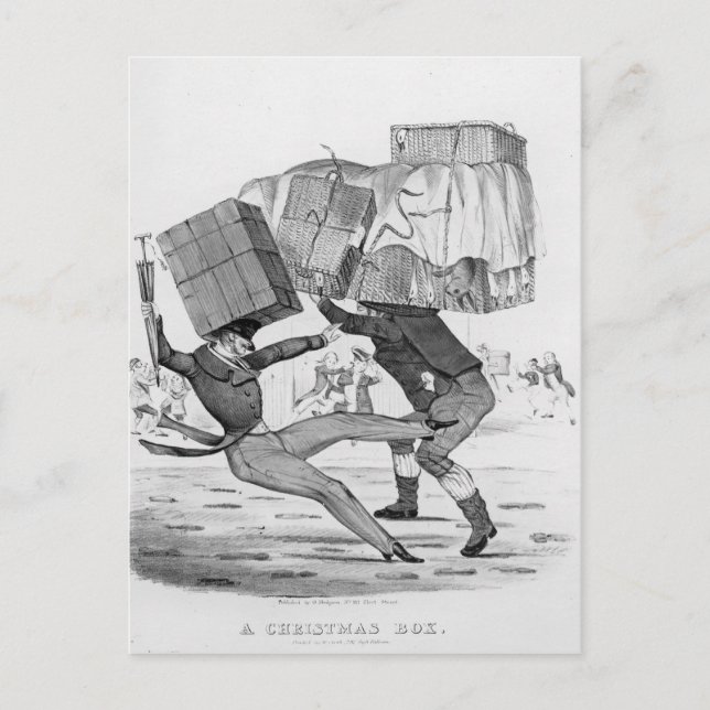 En julbox, 1836 helg vykort (Framsida)