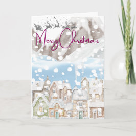 En julby i bergen helgkort