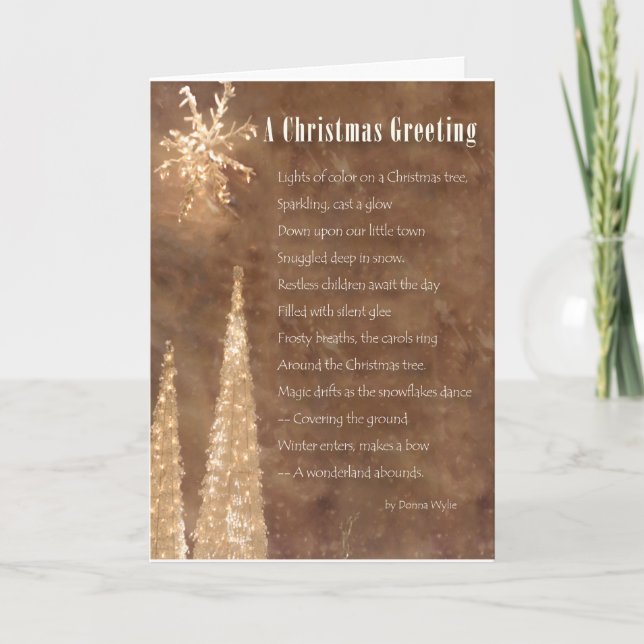 En julhälsning helgkort (Framsida)