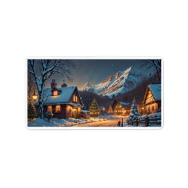 En julhemtags/Sticker Adressetikett