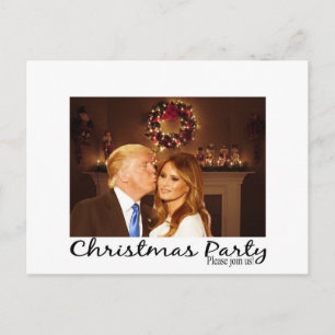 En julinbjudan från Donald och Melania Vykort