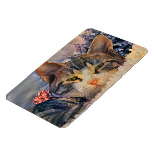 En julkatt magnet
