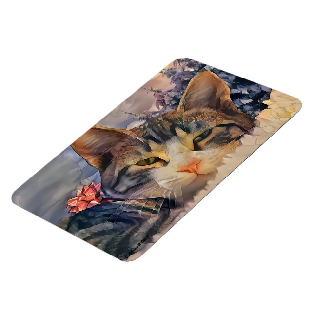 En julkatt magnet (Vänstra Sidan)