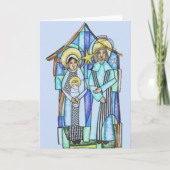 En julklapp för julhälsningskort i Änglar Kort (Framsida)