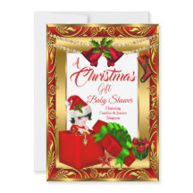 En julklapp Graf Baby Shower Red Guld 2