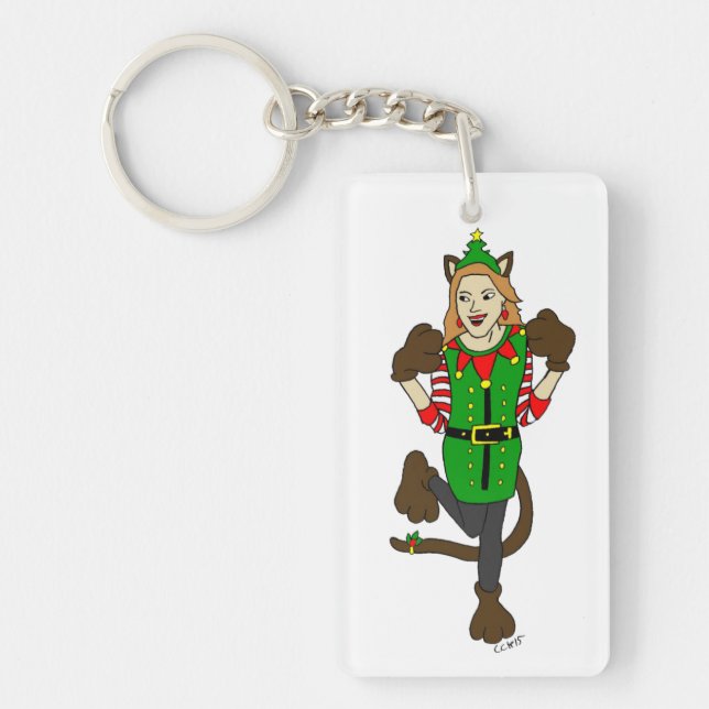 en julklapp nyckelring (Framsidan)