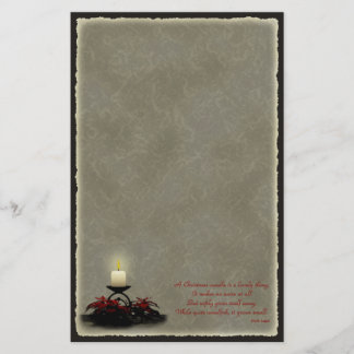 En julljusbrevpapper brevpapper