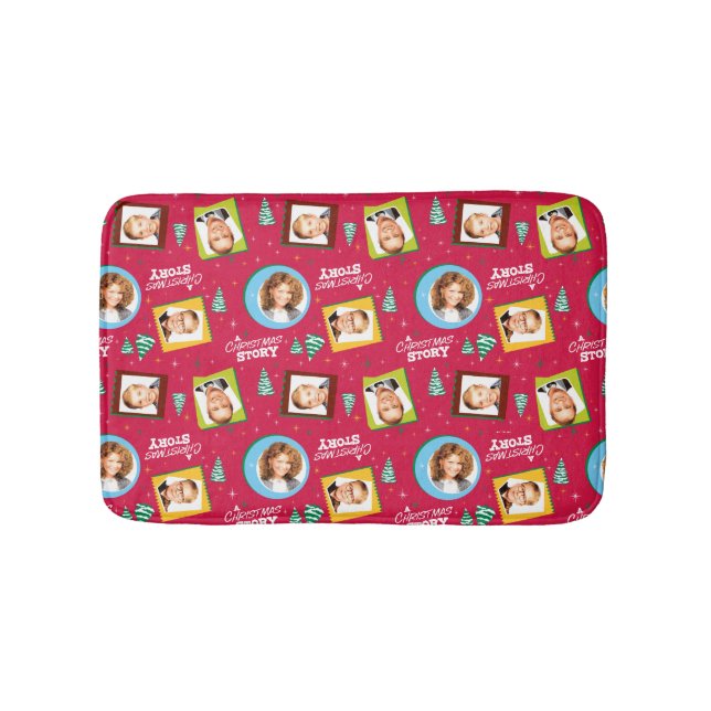 En julsaga | Familjefoton Mönster Badrumsmatta (Framsidan)