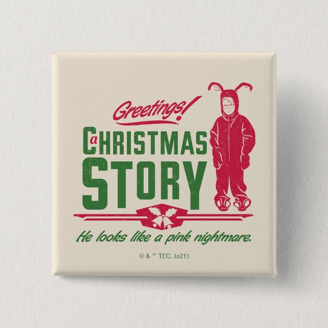 En julsaga | Han ser ut som en Rosa Nightmare Knapp (Framsida)