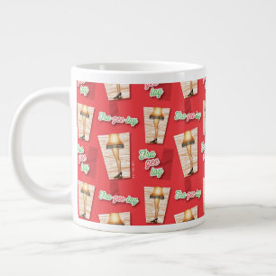 En julsaga Lampor Mönster Jumbo Mugg