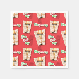 En julsaga | Lampor Mönster Pappersservett