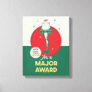 En julsaga Leg Lamp Major Award Canvastryck