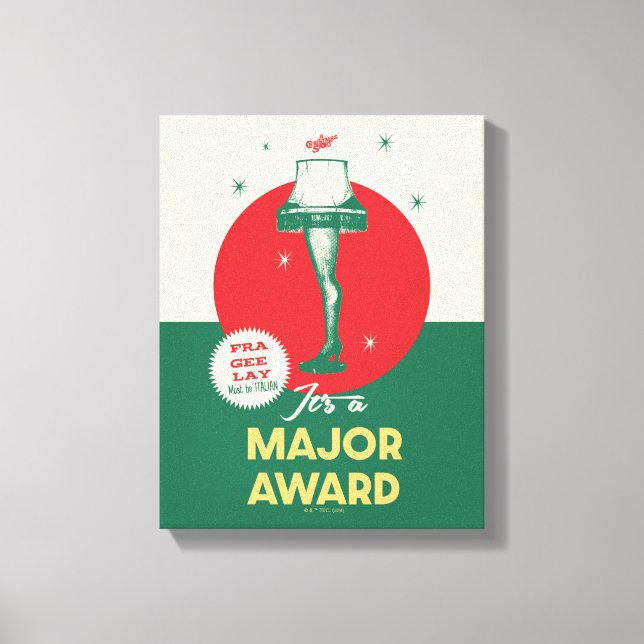 En julsaga | Leg Lamp Major Award Canvastryck (Framsida)