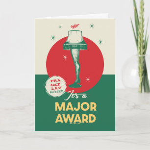 En julsaga   Leg Lamp Major Award Kort