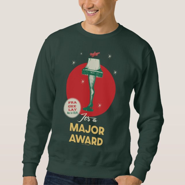 En julsaga | Leg Lamp Major Award Lång Ärmad Tröja (Framsida)