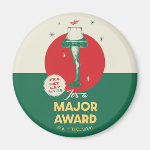 En julsaga Leg Lamp Major Award Magnet