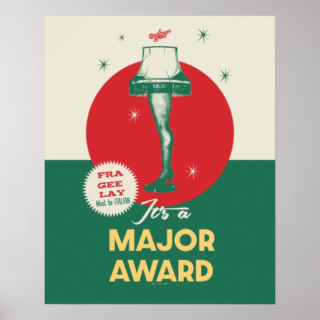 En julsaga | Leg Lamp Major Award Poster (Framsidan)