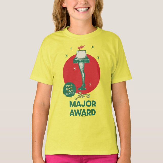 En julsaga | Leg Lamp Major Award T Shirt (Framsida)