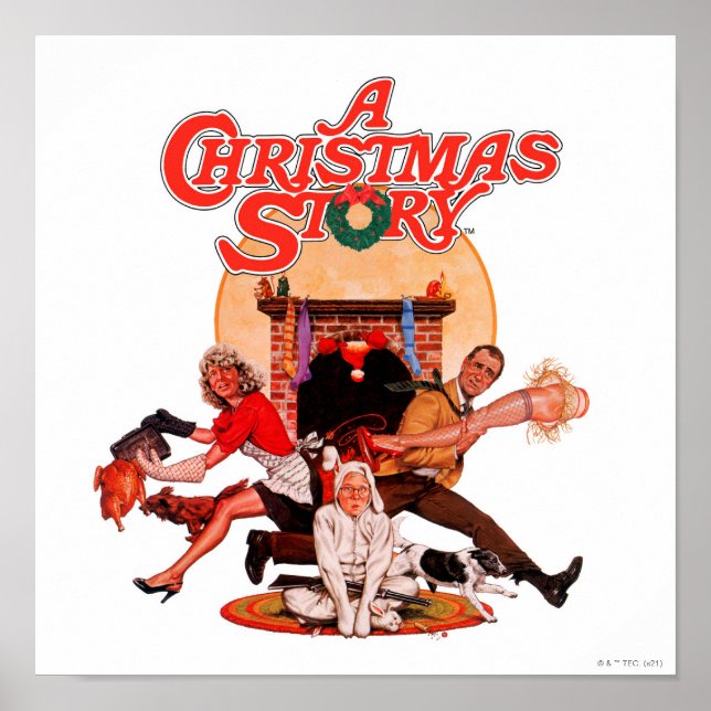 En julsaga Poster konst (Framsidan)