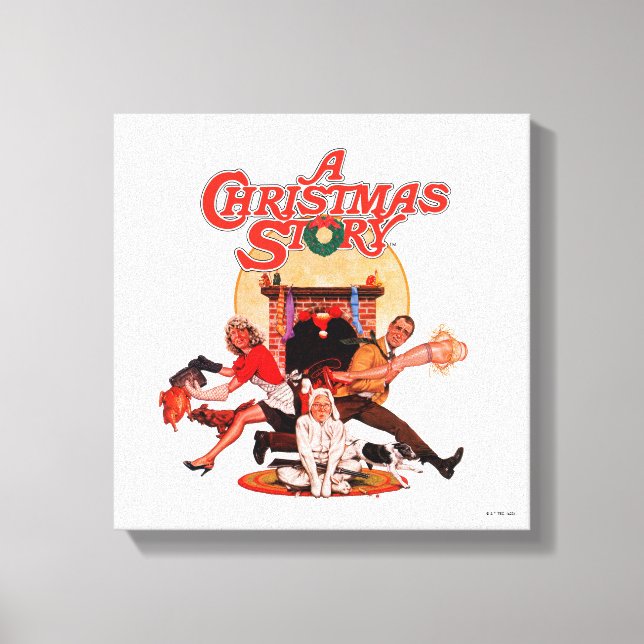 En julsaga Poster konst Canvastryck (Framsida)