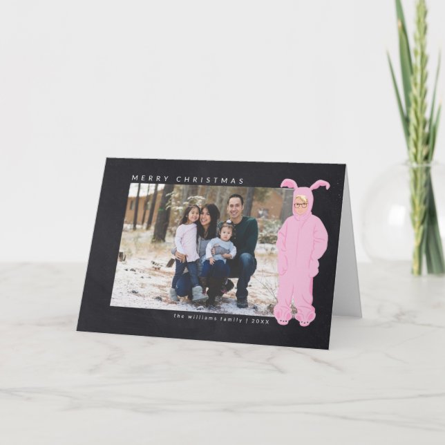 En julsaga | Ralphie Bunny Kostym - Foto Helgkort (Framsida)
