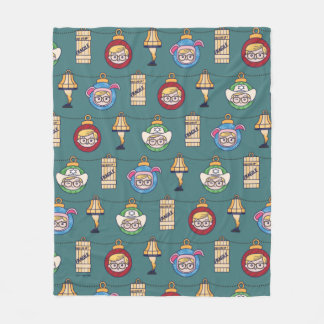 En julsaga | Ralphie och Ornaments Mönster Fleecefilt