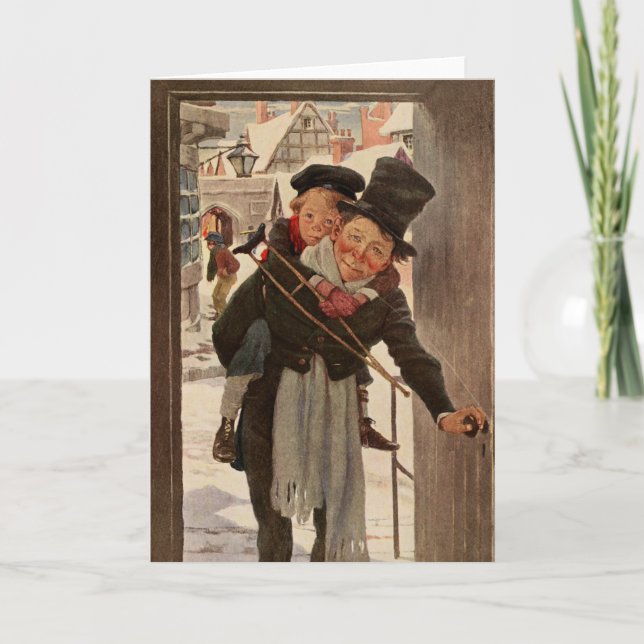 En julsaga: Tim & herr Cratchit Kort (Framsida)