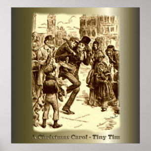 "En julsång" "egennamn Cratchit och mycket små Poster