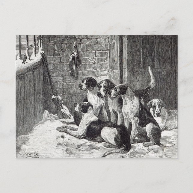 En julsång, från "fritidtimme", 1888 helg vykort (Framsida)