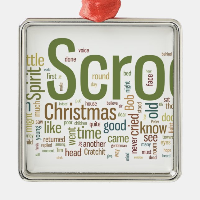 En julsång julgransprydnad metall (Framsidan)