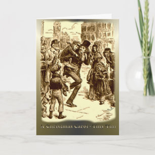 En julsång - mycket små Tim Helgkort