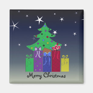 En julscen magnet