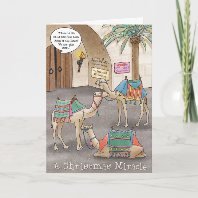 En julspegel helgkort (Framsida)