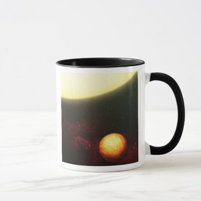 En Jupiter-lik planet Mugg (Höger)