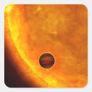 En Jupiter-storlek planet Fyrkantigt Klistermärke